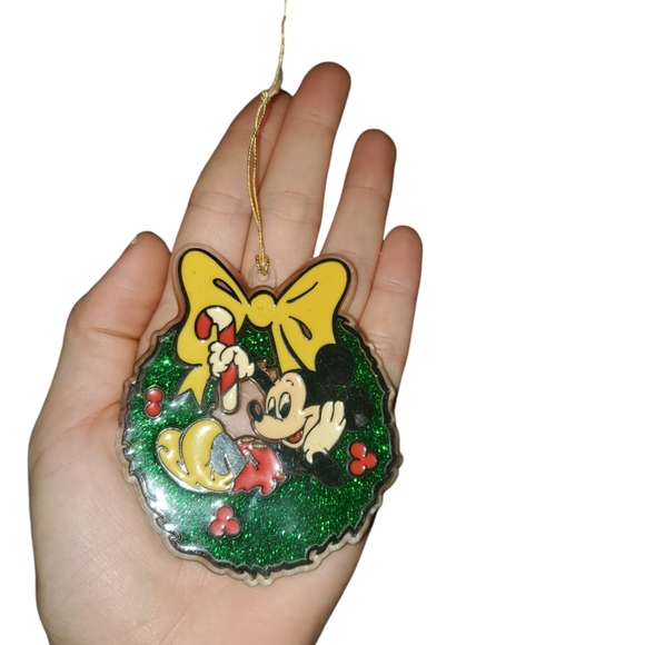 Vintage Mickey Mouse plastic Christmas ornament - Picture 2 of 3